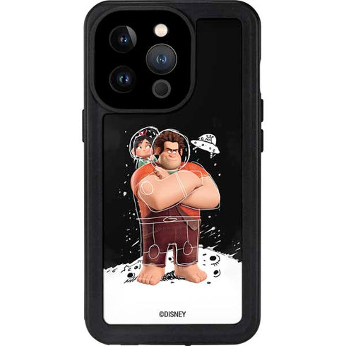 Disney Wreck-it Ralph And Vanellope Space Sketch iPhone 15 Pro Waterproof Case